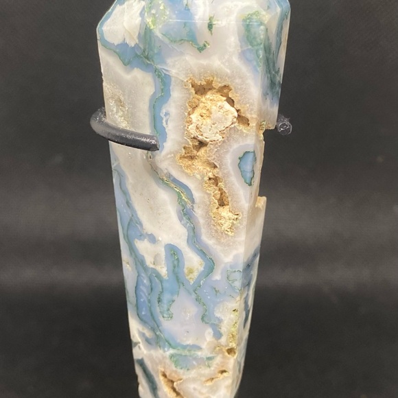 Crystals-Green Moss Agate Wand. NWTS-made by Mother Earth - Picture 5 of 8